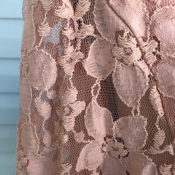 ADRIANNA PAPELL BLUSH LACE TOP SIZE XL BRAND NEW - Picture 3 of 5